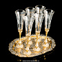 Питейный набор для шампанского на 6 персон. Златоуст, фотография 4. Интернет-магазин ЛАВКА ПОДАРКОВ